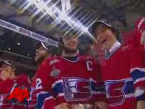 Raw Video: Hockey Cup Breaks During Celebration