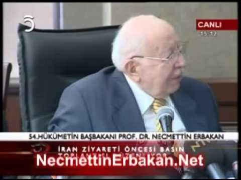 Erbakan'ın Tarihi İran Ziyareti Öncesi İlci Otel Basın Toplantısı 14/02/2009