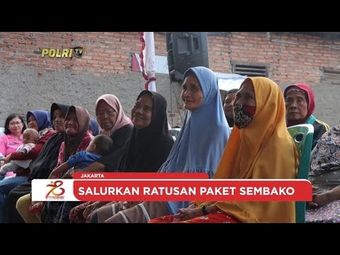POLRES METRO JAKTIM BAGIKAN PAKET SEMBAKO