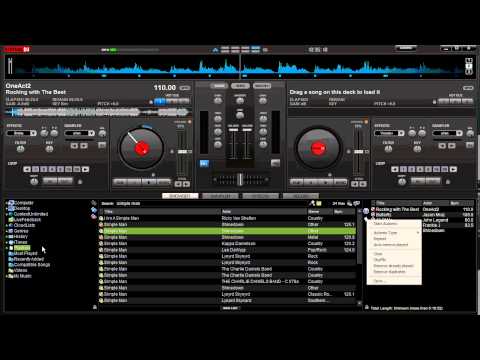 How to make a simple play list in Virtual DJ 7.4