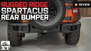 Jeep Wrangler Rugged Ridge Spartacus Rear Bumper - Satin Black (2007-2017 JK) Review