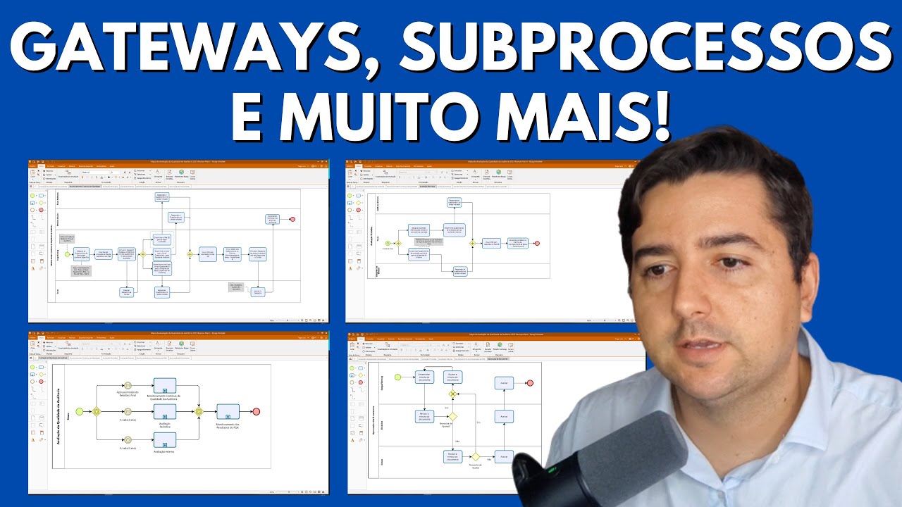 Revisando fluxograma de processos no Bizagi