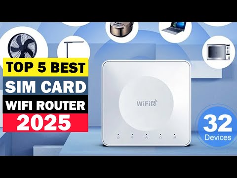 Top 5 Best SIM Card WiFi Routers 2025|4G LTE Portable Routers for Home & Travel