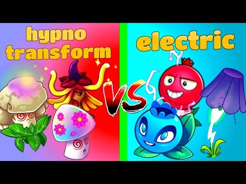 Plants vs. Zombies 2 Mod Electric vs Hypno and Transform Plants Primal Top 10 Videos PVZ 2