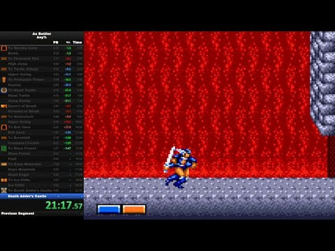 Ax Battler: A Legend of Golden Axe Speedrun 22:12 World Record