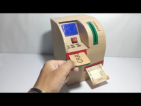 Build Personal ATM Machine At Home/Make An ATM Machine With cardboard