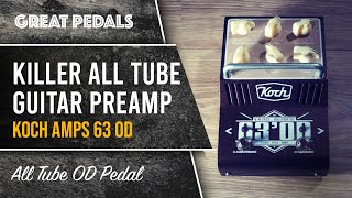 Video thumbnail for Koch 63’OD All Tube Overdrive / Preamp Pedal. An interesting alternative for going direct. by The Guitar Effect