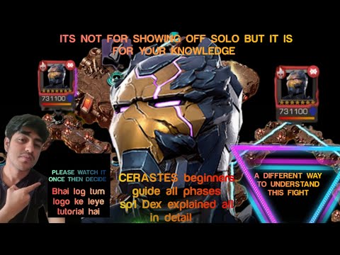 BEST HACKS TO TAKE DOWN 8.3.6 CERASTES | beginner guide A To Z Explained | MCOC |