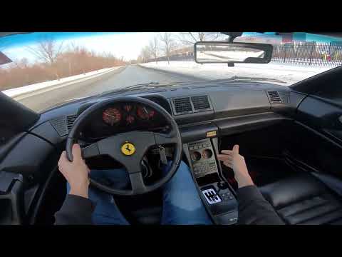 Thumbnail for 1993 Ferrari 348 TS Serie Speciale: Startup, Revs, and Driving POV by Ferrari 348