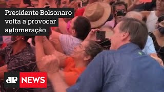 Bolsonaro, Pazuello e Braga Netto vão a Goianópolis e causam aglomeração