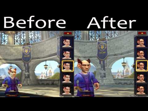 Faces of the New Male Gnome Model - Before and After [WoD Beta]