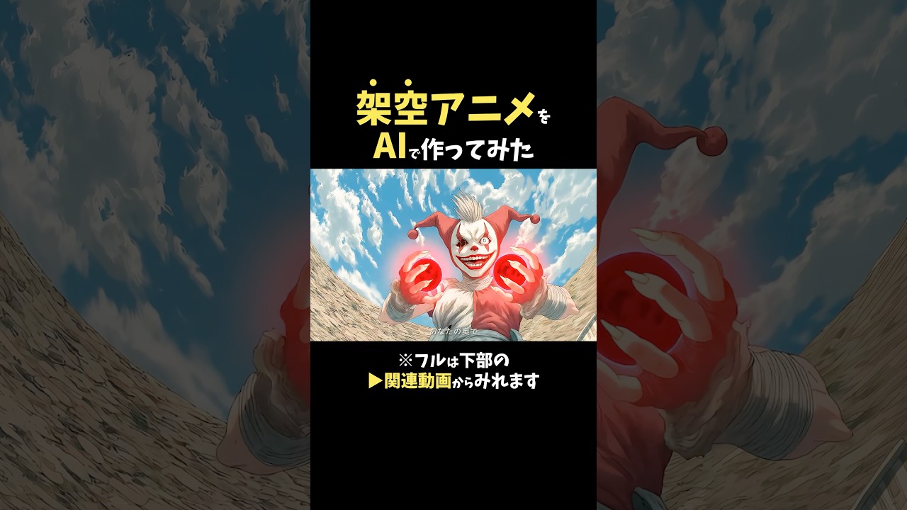 AIだけで『架空のアニメ』のMV作ってみた