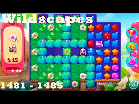 Wildscapes Level 1481 - 1485 HD Walkthrough | 3 - match game | gameplay | android | ios | pc | app