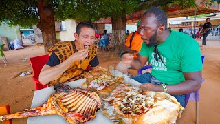Mutton BBQ on the Street!! AFRICAN STREET FOOD - Choukouya in Côte d'Ivoire!! - YouTube