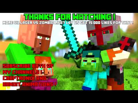 Craftronix! Zombie vs Villager Life 3 - Craftronix Minecraft Animation