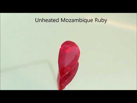 Natural Unheat Ruby - 2 Carats Pear - by Gandhi Enterprises