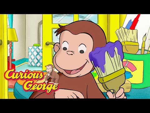 How Do You Mix Colours? 🐵 Curious George 🐵 Kids Cartoon 🐵 Kids Movies