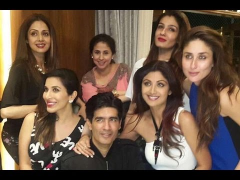 Shilpa, Kareena, Sridevi, Alia at Manish Malhotra’s 50th birthday bash