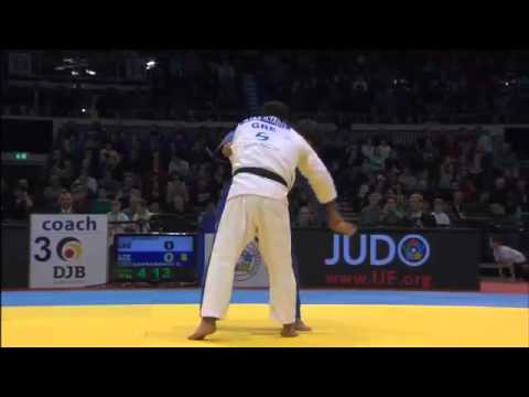 Judo Grand Prix Düsseldorf 2013   90kg ILIADIS, Ilias GRE)    GAHRAMANOV, Shahin (AZE)