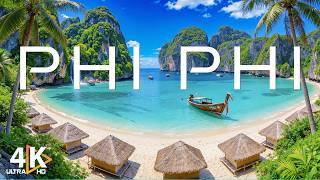 Koh Phi Phi 4K UHD 🇹🇭 Explore Limestone Cliffs, Turquoise Bays & Thailand’s Iconic Island Scenery