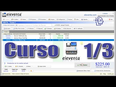 Curso Eleventa Software para Punto de Venta Inventario Capitulo 1/3 Clientes Retail Tiendas