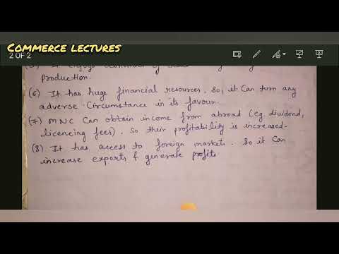 reasons for growth of multinational corporations mnc business organisation and management bcom