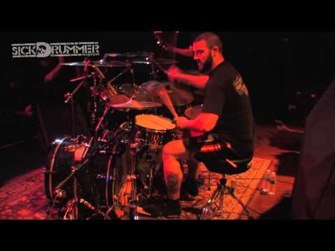 Adam Jarvis - Misery Index - Sleeping Giants - Castle Theater in Bloomington, IL 11/19/2012