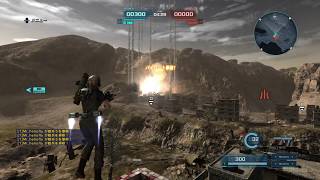 PS4 バトオペ2 地上支援砲撃の様子