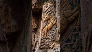 Download lagu The Mountain Ibex Entangled in the Triangular Data Matrix of the Cliff  #carving #history #shorts mp3