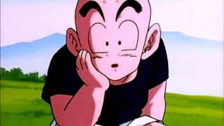 DragonBallZ   Krillin Throws a Rock At Goku