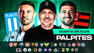 PALPITES DE FUTEBOL PARA 29 10 2025 (QUARTA-FEIRA) | Boleiros Tips