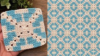 Crochet Mosaic Granny Square _ Simple & Unique Pattern