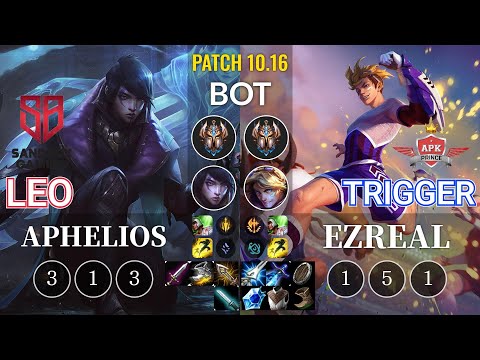SB Leo Aphelios vs APK Trigger Ezreal Bot - KR Patch 10.16