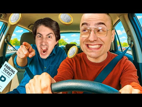 Possiamo GUIDARE senza VEDERE la STRADA? 👀 Gioseph e Tube su Backseat Drivers ITA