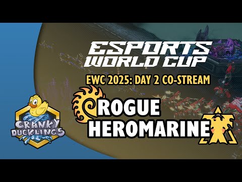 Rogue vs HeRoMaRinE - ZvT | Esports World Cup 2025: Day 2 Co-Stream | StarCraft 2 Tournament