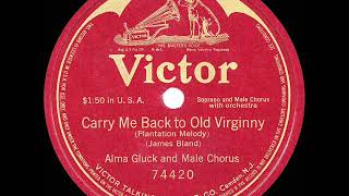 Carry Me Back To Old Virginny