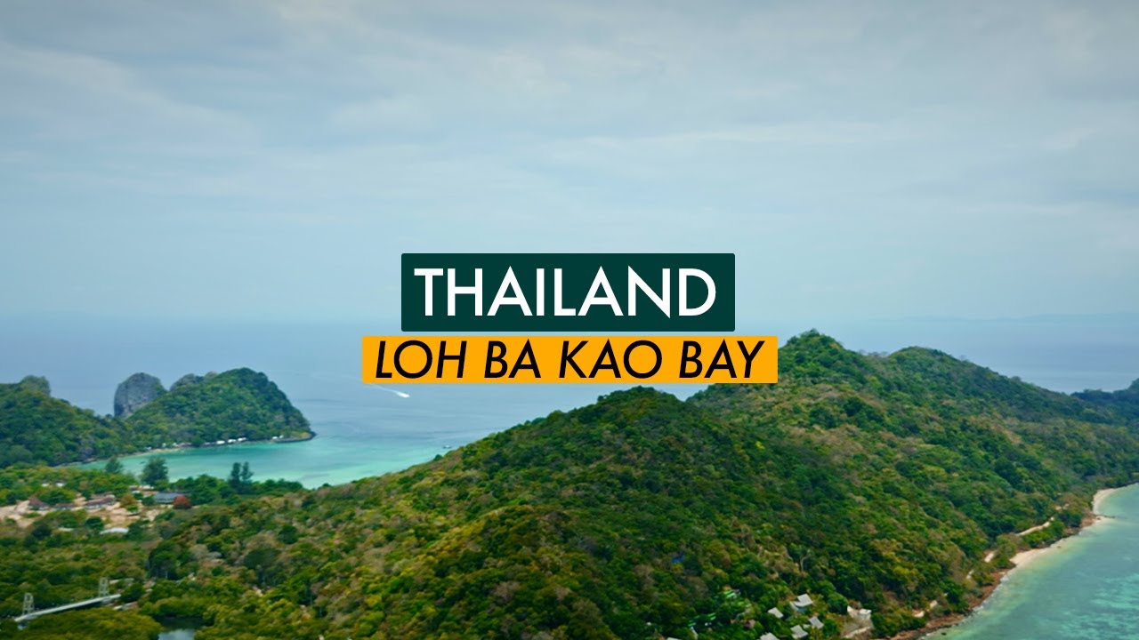 Discover the captivating aerial panorama of Loh Ba Kao Bay.