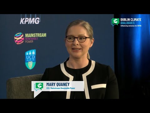 Mainstream Group CEO Mary Quaney in conversation at Dublin Climate Dialogues 2021