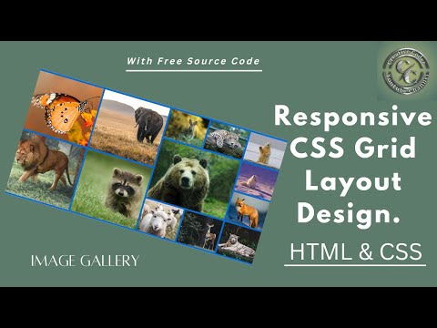 Responsive Image Gallery Layout Using CSS Grid  |  Responsive Grid Layout Html & CSS