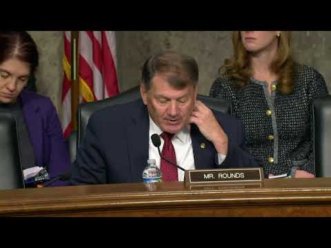 Rounds Questions Nominees at a Senate Committee on Armed Services Hearing