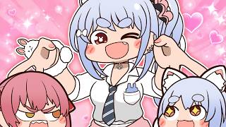 【手描き】ぺこら、マリンの“すけべ”な影響だけは拒否する【宝鐘マリン/兎田ぺこら/ホロライブ】