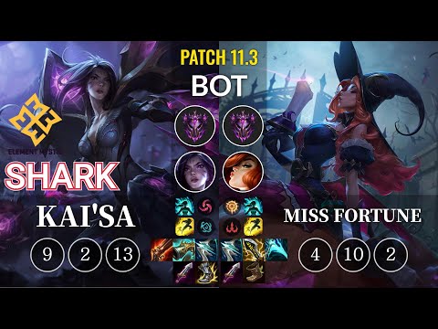 EM Shark Kai'Sa vs Miss Fortune Bot - KR Patch 11.3