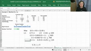 Sensitivity Analysis - 3 - Reduced Cost (Part 1/2)