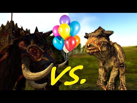 Total War: Warhammer II ♦ Fight Club ♦ War Mammoth vs. Carnosaur