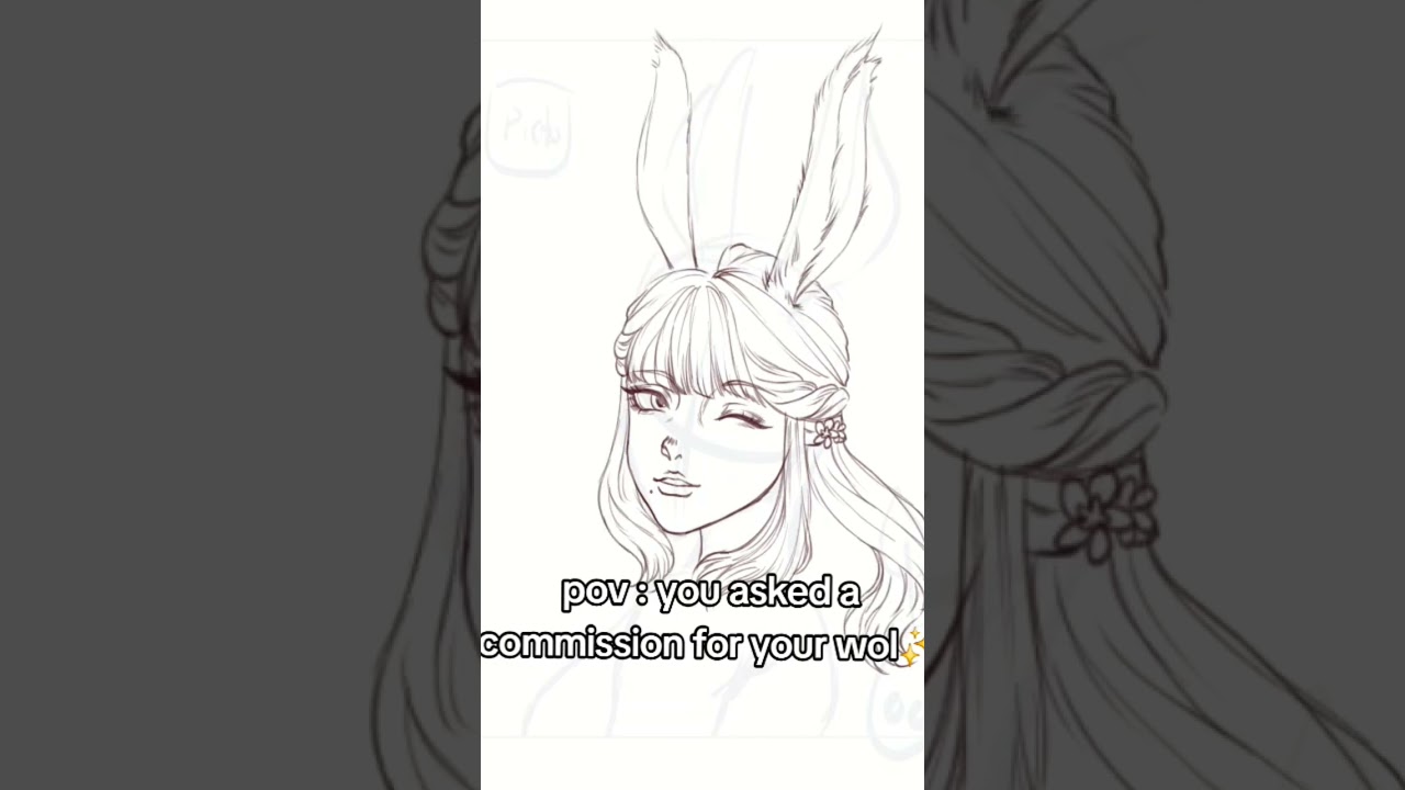 new commission type✨️ sketching wol ✨️ #art #drawing #رسم #ffxiv #wol #commission #commissions