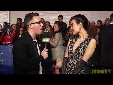 Brandi Disterheft on the 2017 JUNO Awards Red Carpet