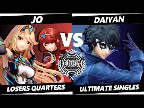 4o4 Smash Night 55 - EVC| jo (Mythra, Pyra, Ness) vs BE| Daiyan (Joker, Mythra, Pyra) - Losers QF