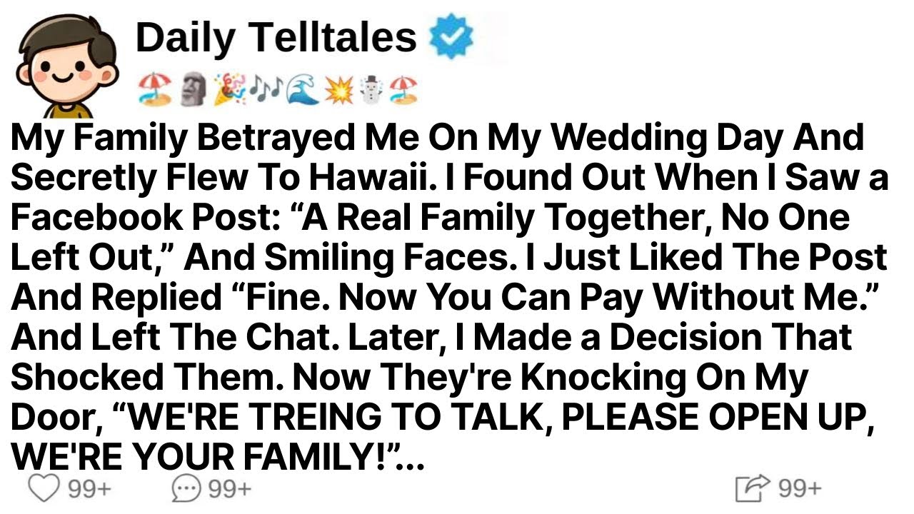 My Family Betrayed Me On My Wedding Day And Secretly Flew To Hawaii. I Found Out When I Saw...