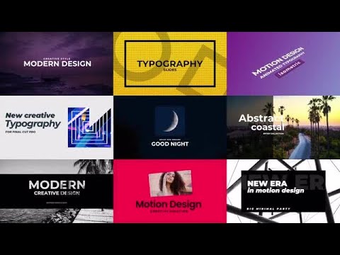 Typography Pack Final Cut Pro Templates