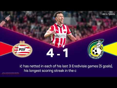 PSV vs. Fortuna Sittard | Eredivisie | Ivan Perišić | Highlights